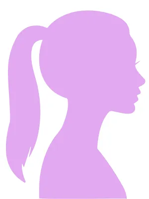 利用者女性のシルエット